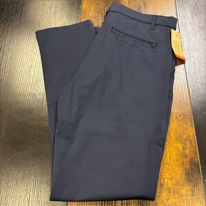 NWT French Toast Mens Performance School Uniform Pants Navy Blue 32x30 Stretch‎